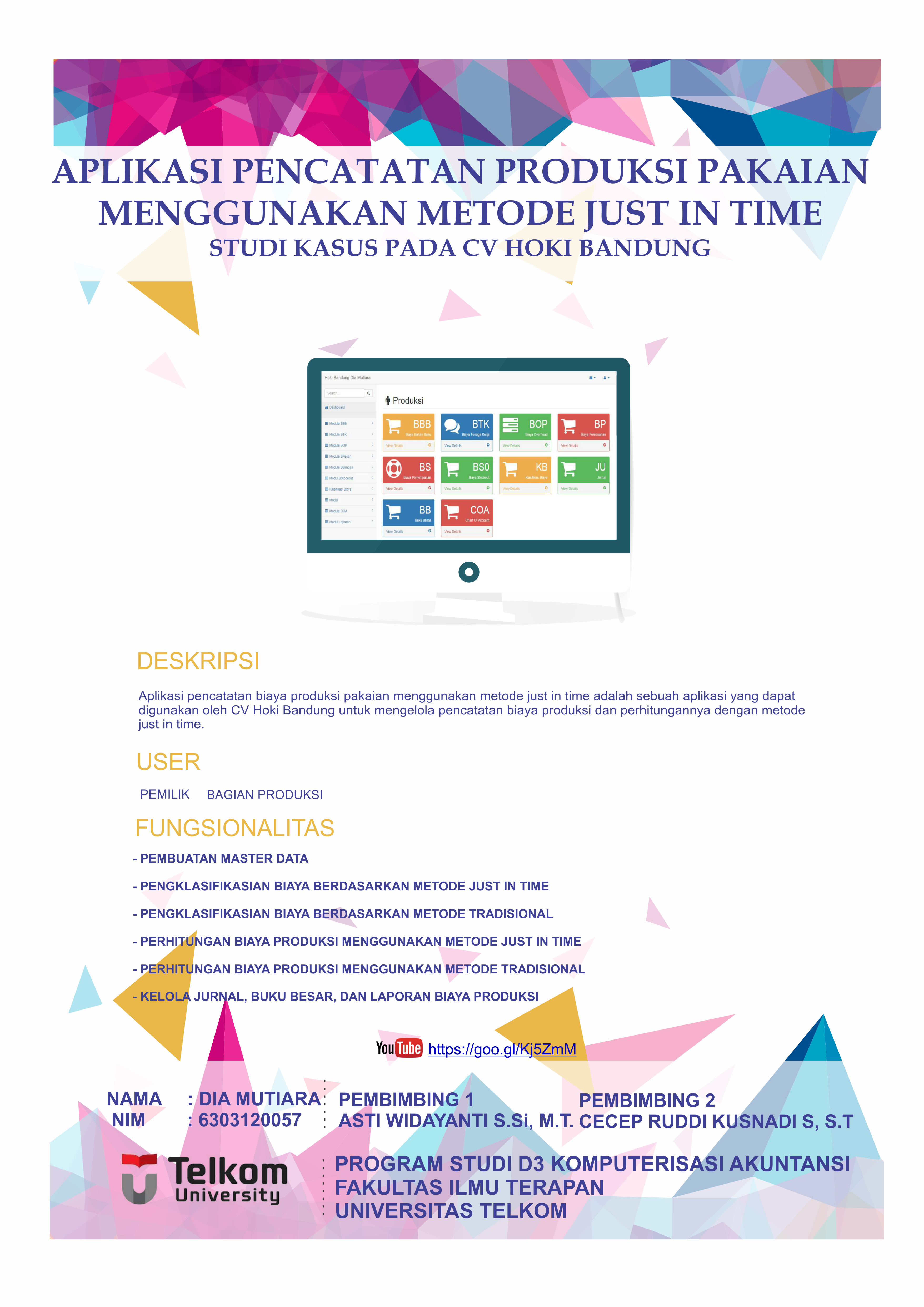 Aplikasi Pencatatan Produksi Pakaian Menggunakan Metode Just In Time (Studi Kasus Pada CV ABC Bandung)